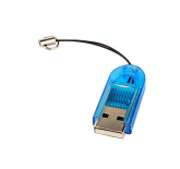 Mini USB 2.0 leitor de cartão do TF (Azul) / pct -10unidades