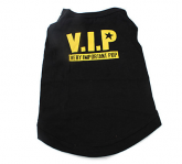 vip estilo camisa de algodão do cão (xs-l, preto) 10 unidade