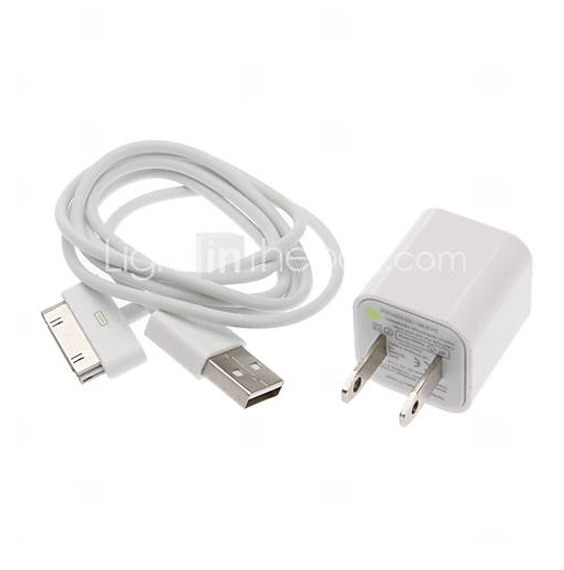 Carregador USB com cabo de dados para o iPhone 4/4S - pct 10